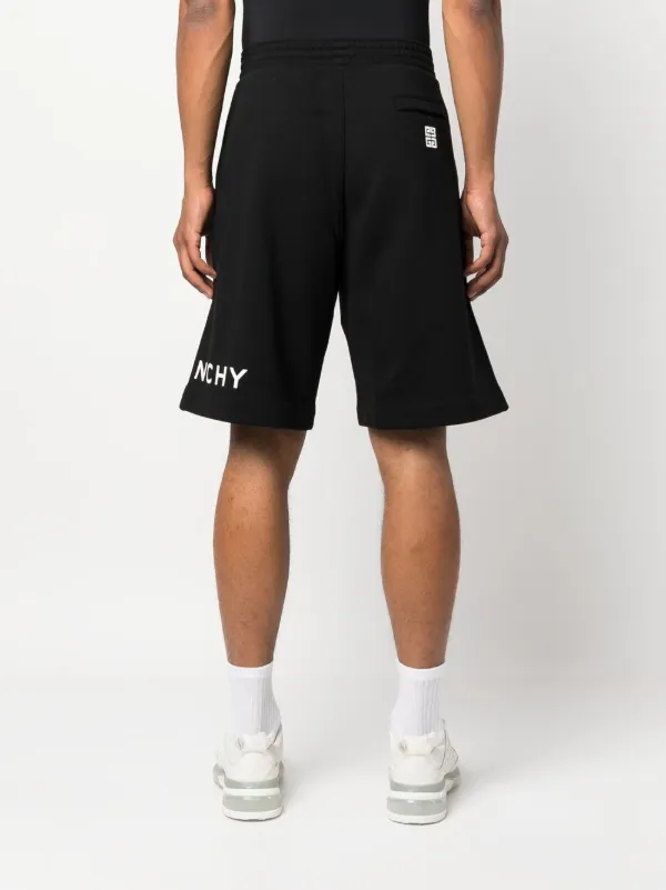 【送料&関税込】Givenchy Logo Shorts Givenchy Black & White Logo Sweatshorts – Savonches