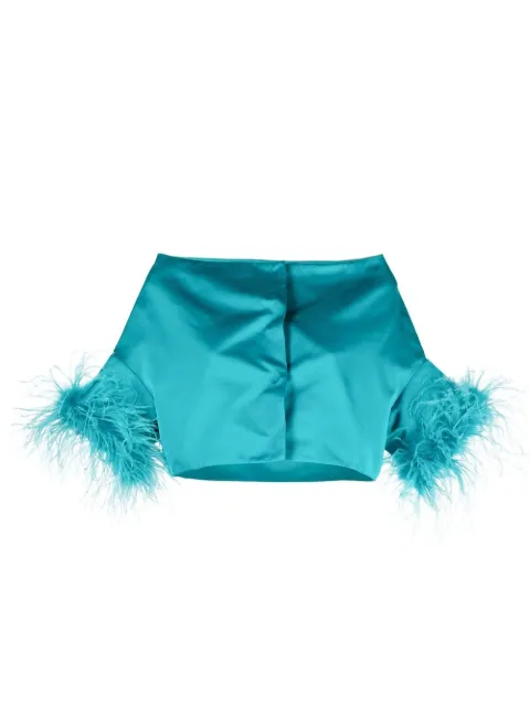 P.A.R.O.S.H. feather-trim jacket 
