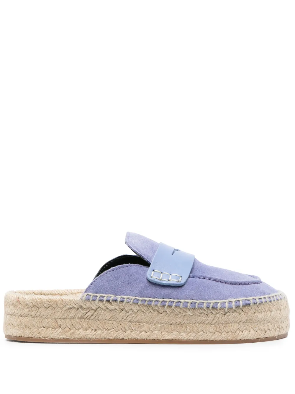 JW Anderson tonal-stitching slip-on mules | Blue | Image 1