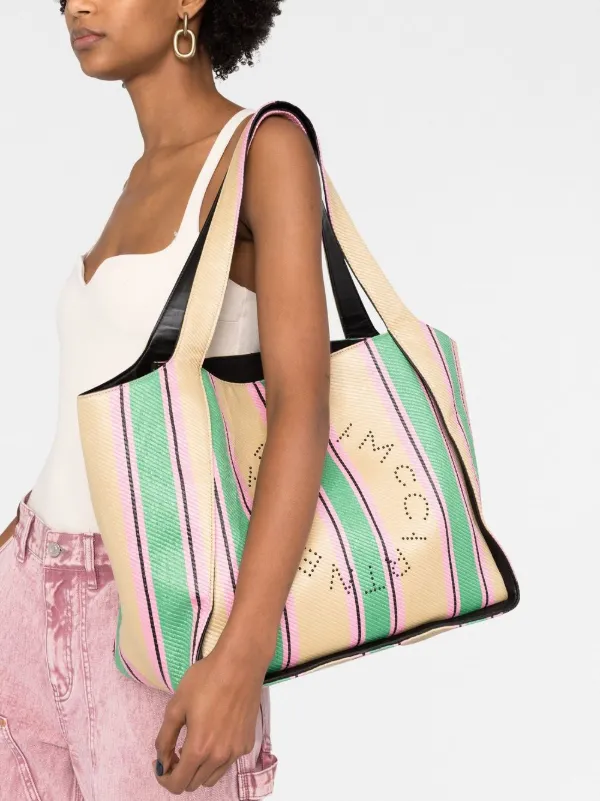 Stella McCartney ストライプ ハンドバッグ | グリーン | FARFETCH JP