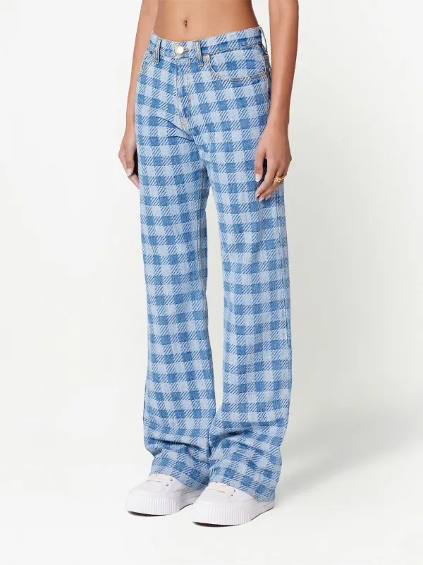 AMI Paris チェック ジーンズ - Farfetch