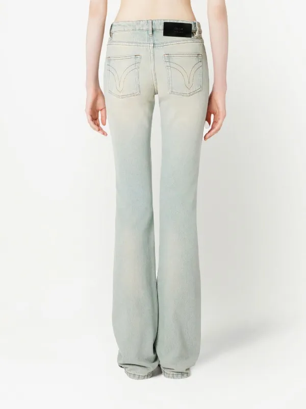 AMI Paris low-rise Bootcut Jeans | Blue | FARFETCH ZA