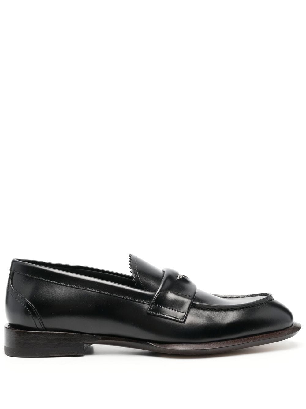 Image 1 of Alexander McQueen coin-embellished penny loafers