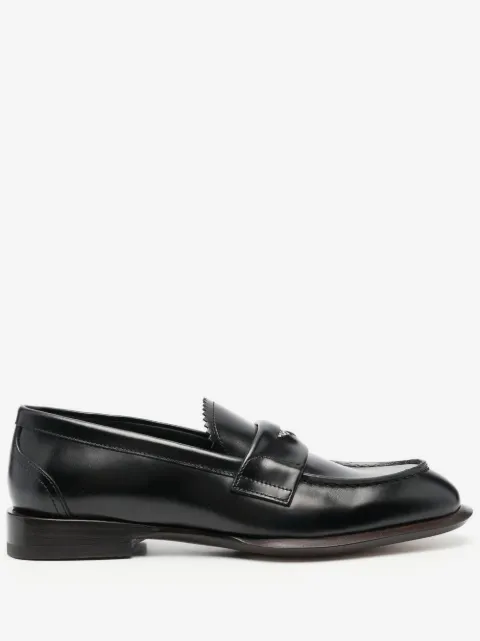 Alexander McQueen coin-embellished penny loafers