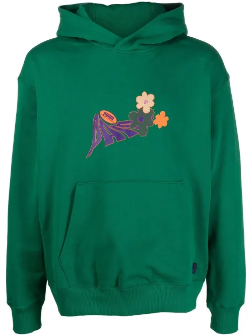 Hoodie en coton à logo imprimé - PUMA - Modalova