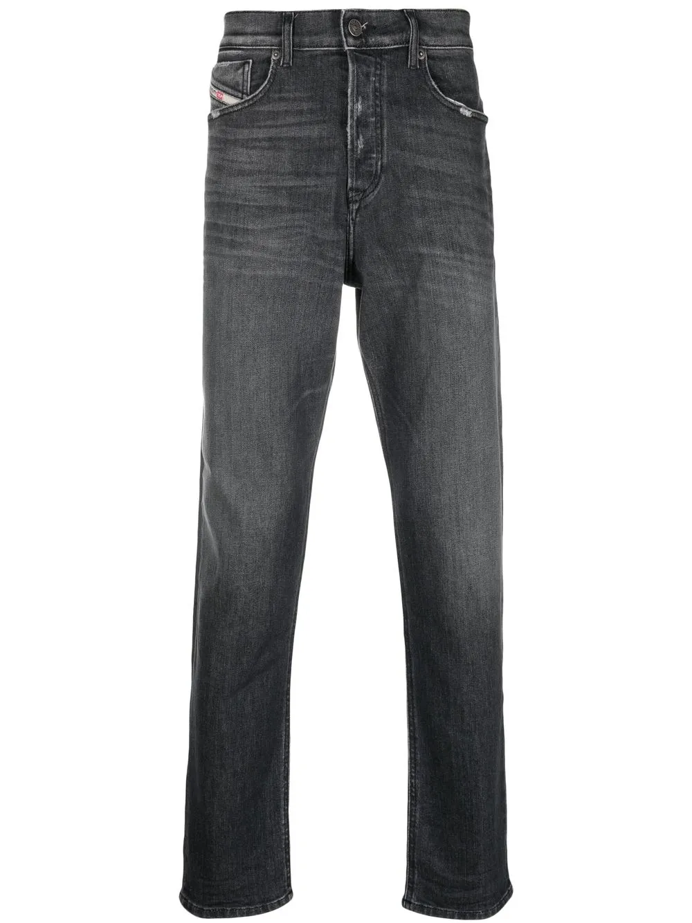 

Diesel mid-rise straight-leg jeans - Grey