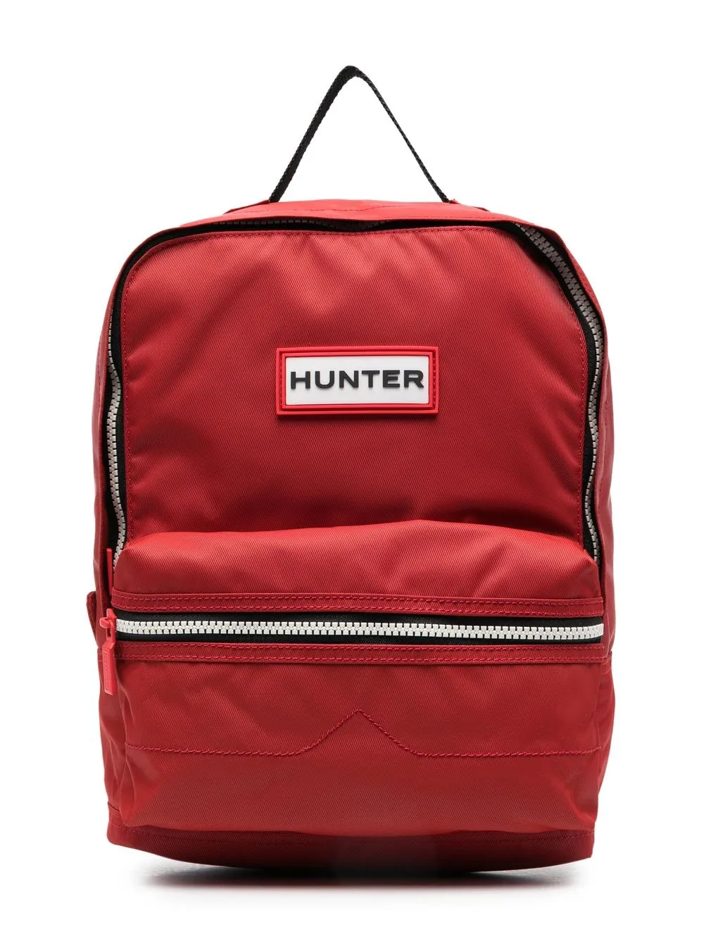 

Hunter Kids Waterproof logo-patch backpack - Red