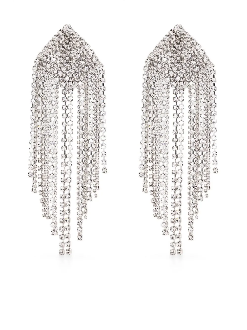 

Alexandre Vauthier crystal fringe earrings - Silver