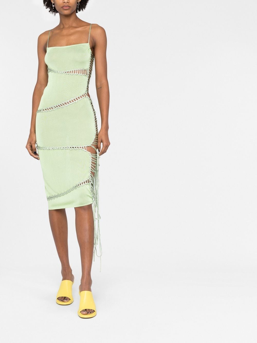 Isa Boulder side-tie Midi Dress - Farfetch