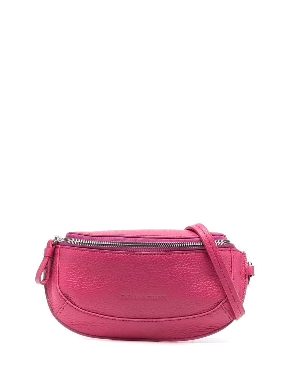 Fabiana Filippi Debossed-logo Leather Bag In Pink