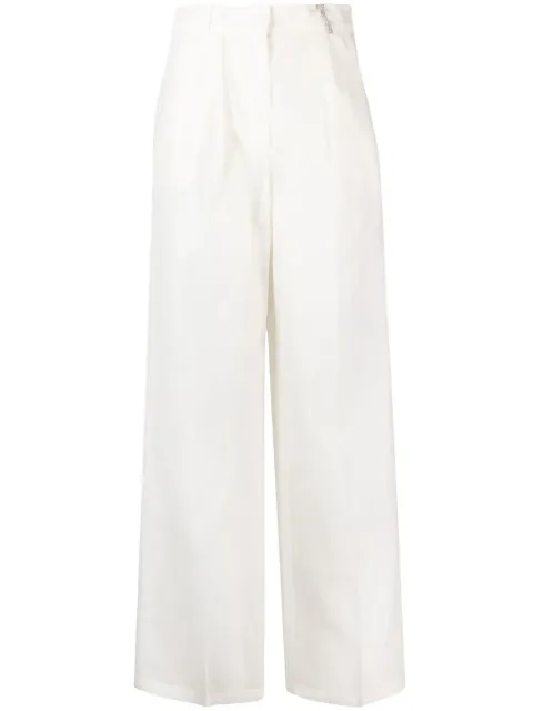 Fabiana Filippi transparent-leg loose-fit trousers