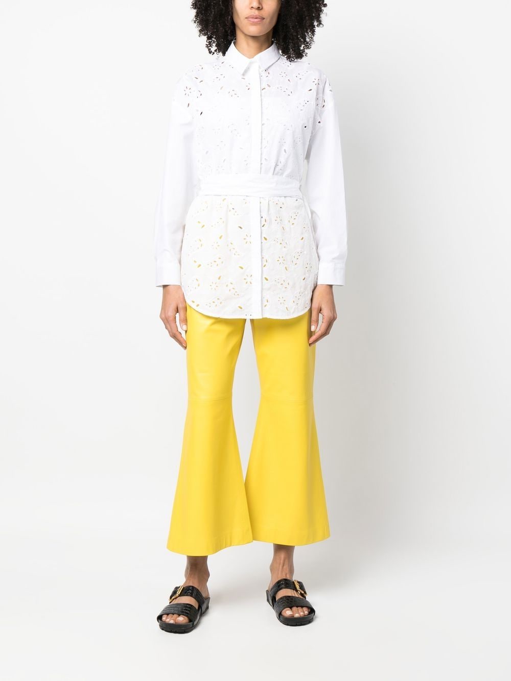 Fabiana Filippi Blouse met ceintuur - Wit