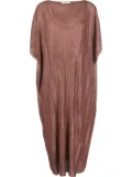 Fabiana Filippi plissé kaftan midi dress - Brown