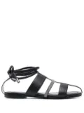Fabiana Filippi cut-out leather sandals - Black