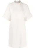 Fabiana Filippi bead-embellished shift dress - Pink