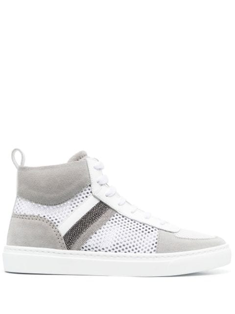 Fabiana Filippi panelled lace-up sneakers