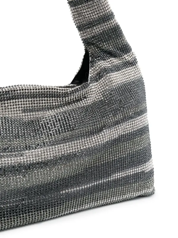 【関税込み】Kara パープル Crystal Mesh Armpit バッグ Purple Crystal Mesh Armpit Bag by KARA on Sale