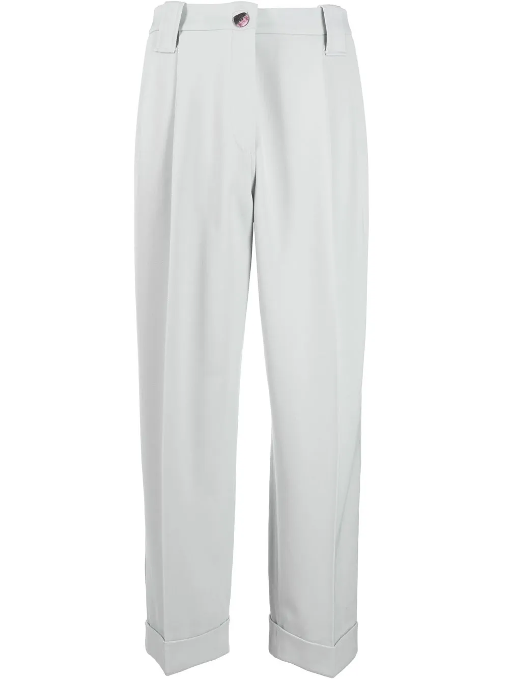 

GANNI tailored straight-leg trousers - Grey