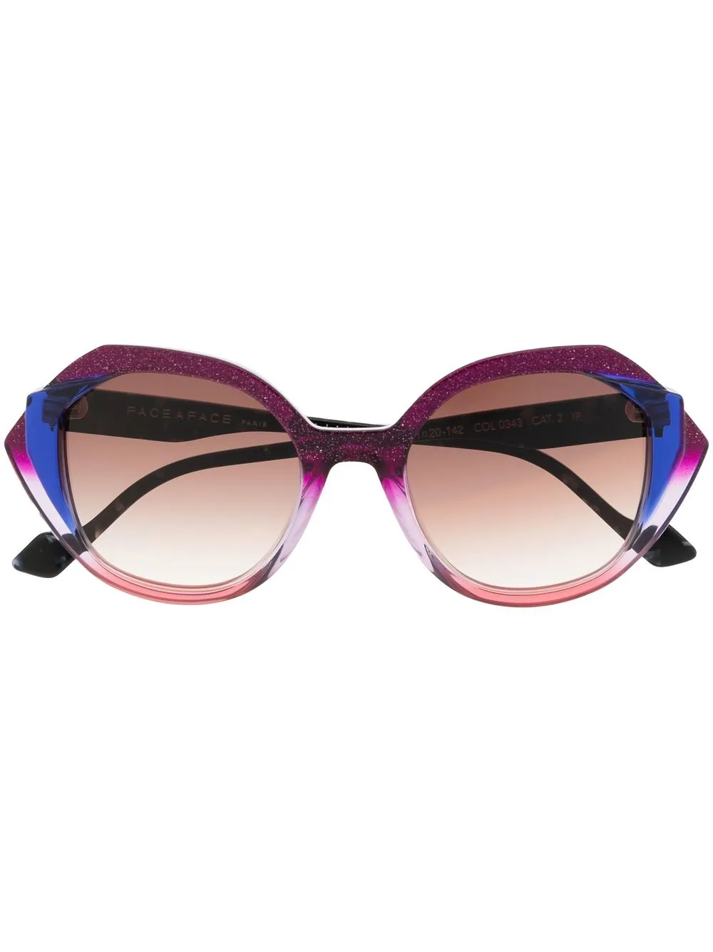 

Face À Face Stella geometric-frame sunglasses - Blue