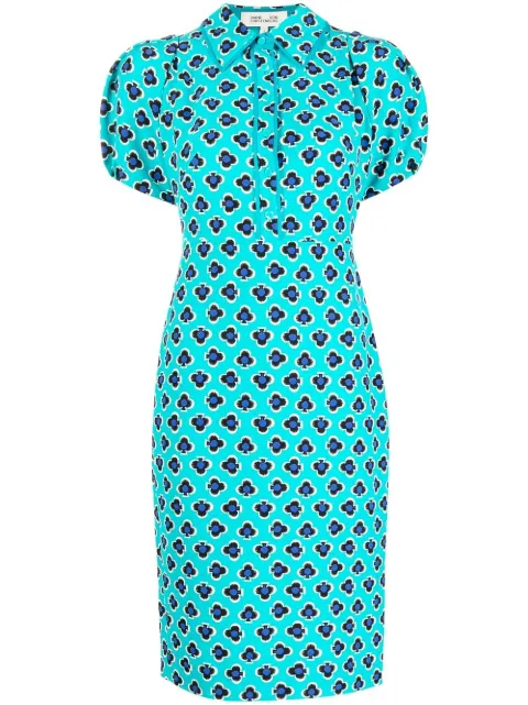 DVF Diane von Furstenberg Elly motif print dress