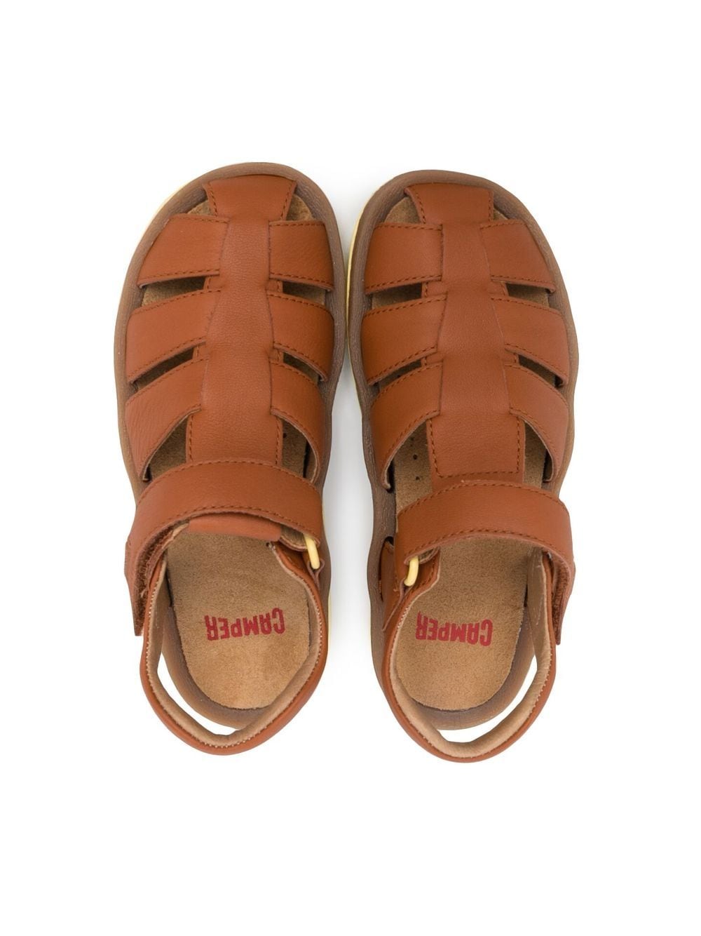 Shop Camper Side Touch-strap Fastening Sandals In 褐色