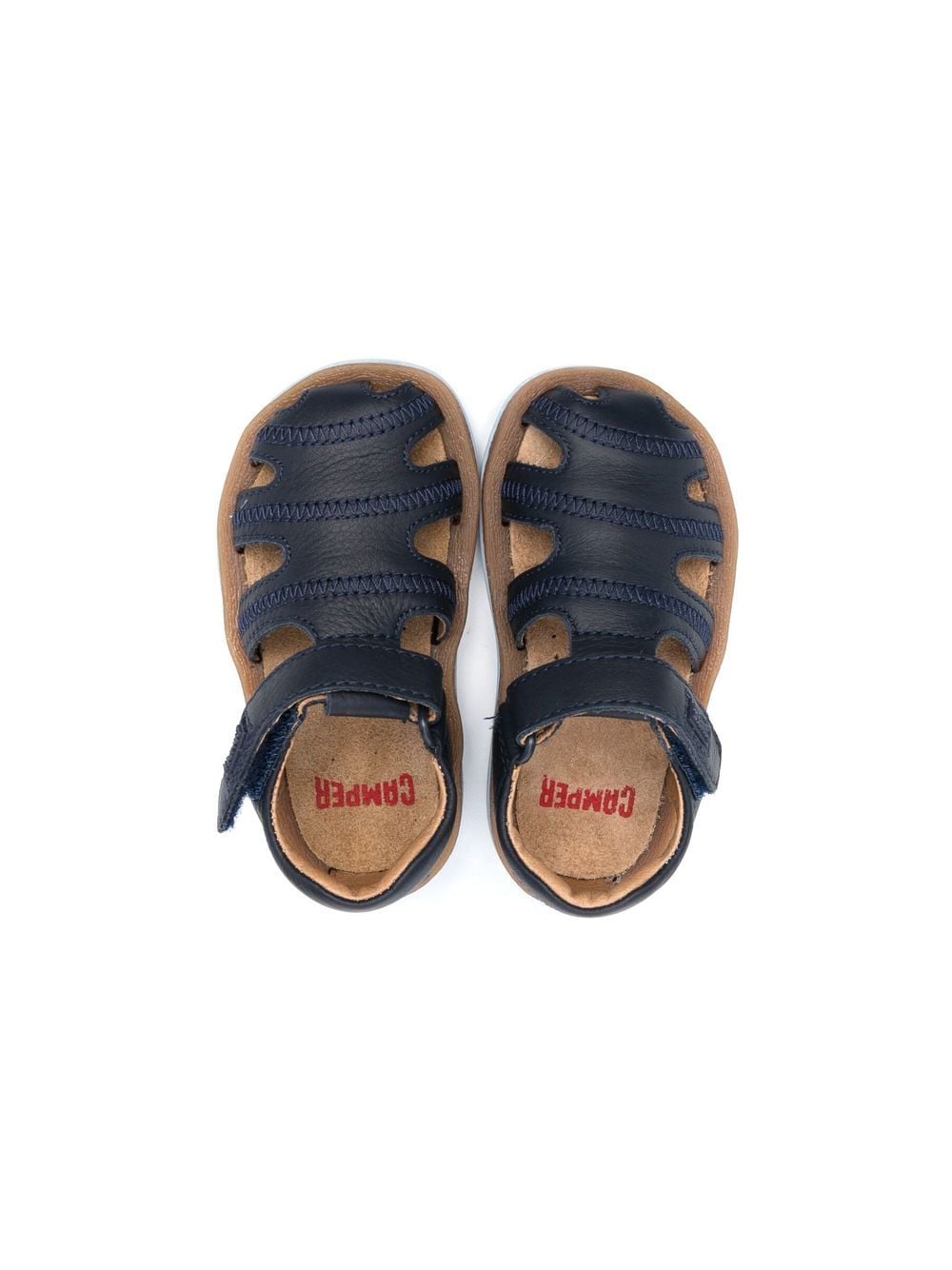Shop Camper Bicho Side Touch-strap Sandals In 蓝色