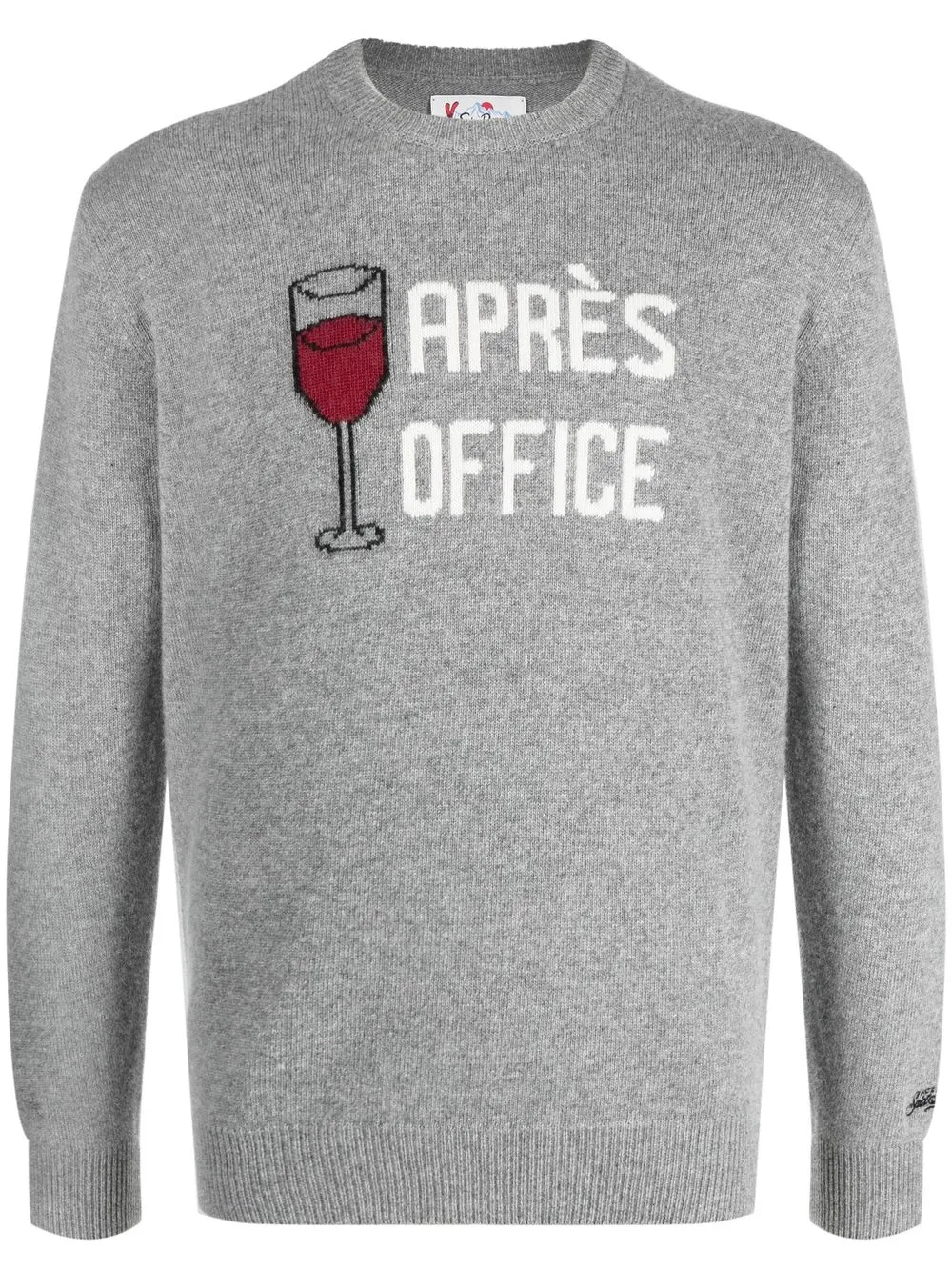 Mc2 Saint Barth Round Neck Sweater In Grey