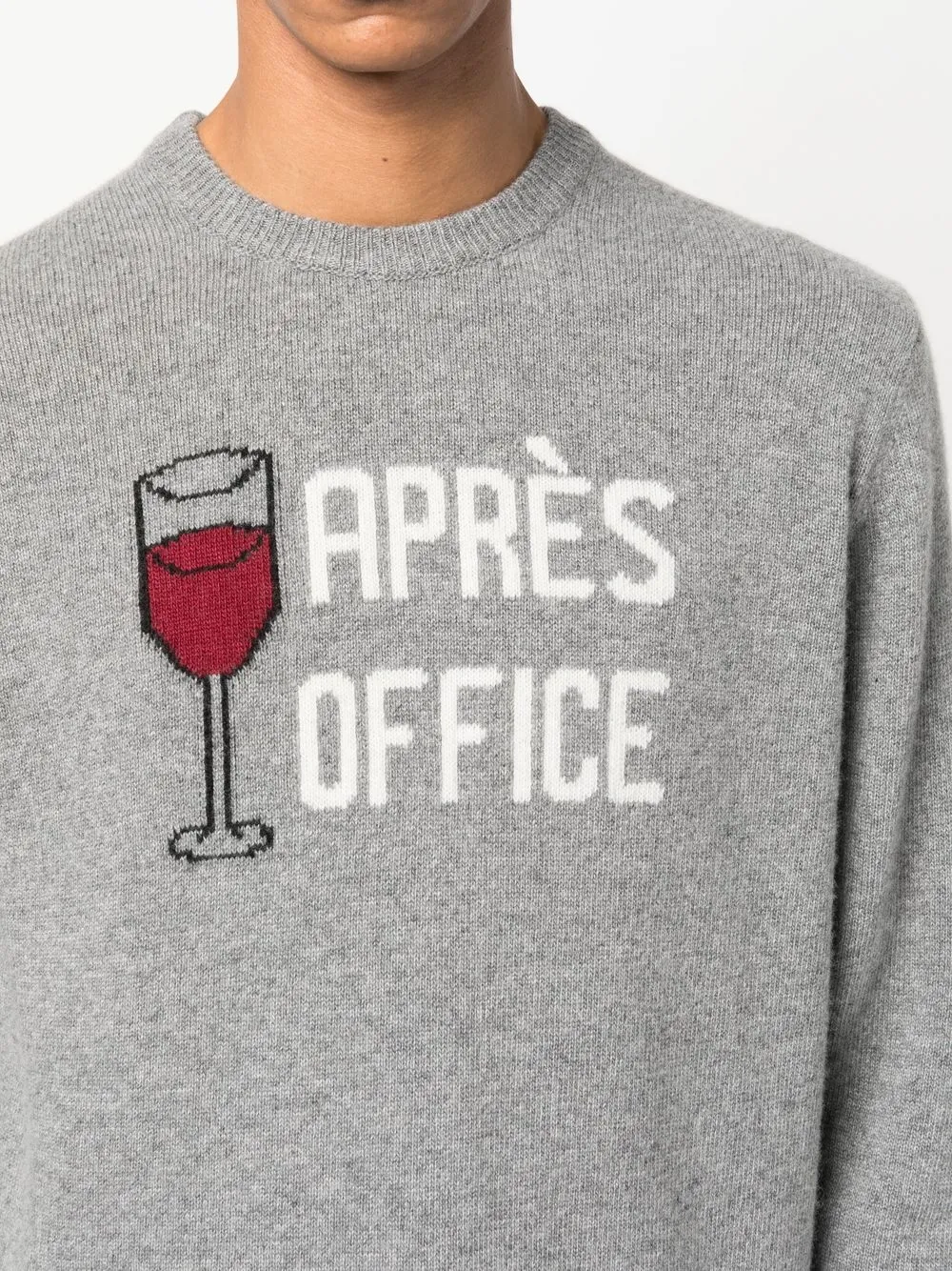 Mc2 Saint Barth Round Neck Sweater In Grey