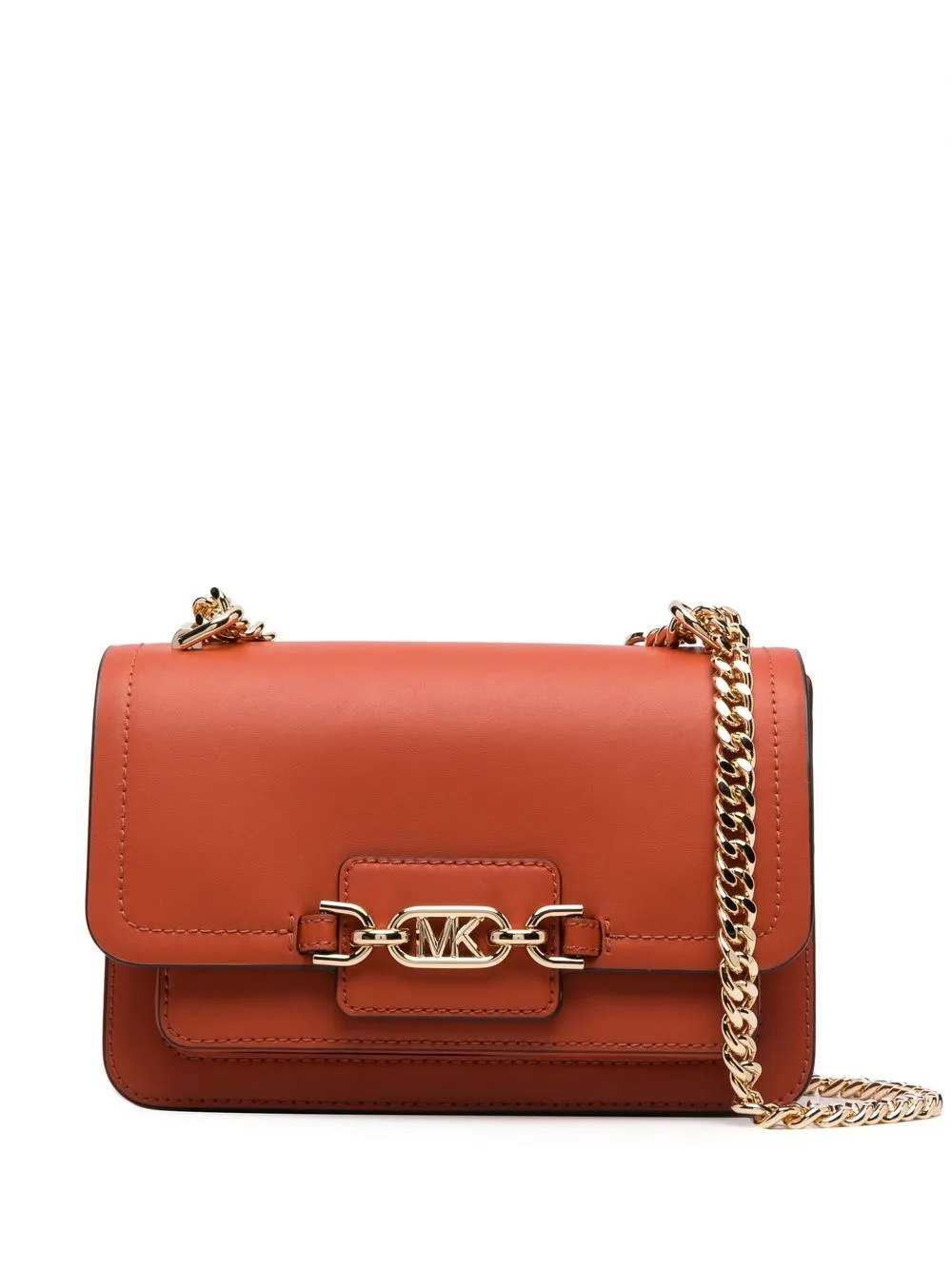 

Michael Michael Kors logo-plaque leather shoulder bag - Orange