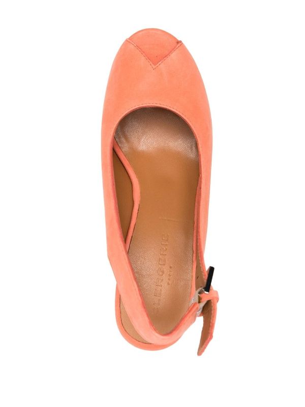 Orange suede court outlet shoes