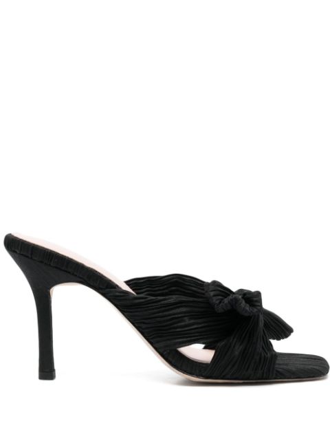 Loeffler Randall pleated knot-detail mules