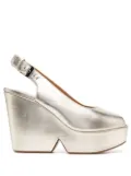 Clergerie Dylan metallic 110mm sandals - Gold