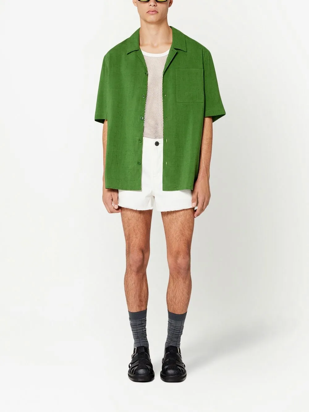 AMI Paris Denim shorts - Wit