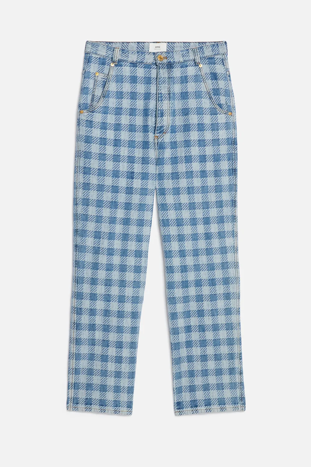 AMI ALEXANDRE MATTIUSSI ALEX FIT JEANS BLUE FOR MEN
