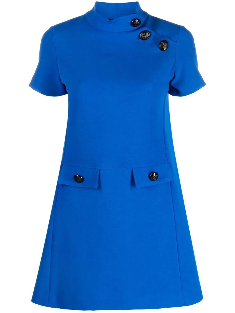 

Amen buttoned-up shift dress - Blue