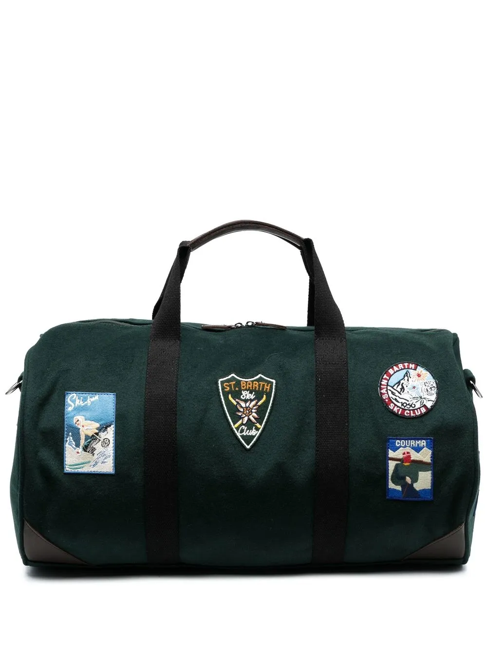 

MC2 Saint Barth multiple stamps travel bag - Green
