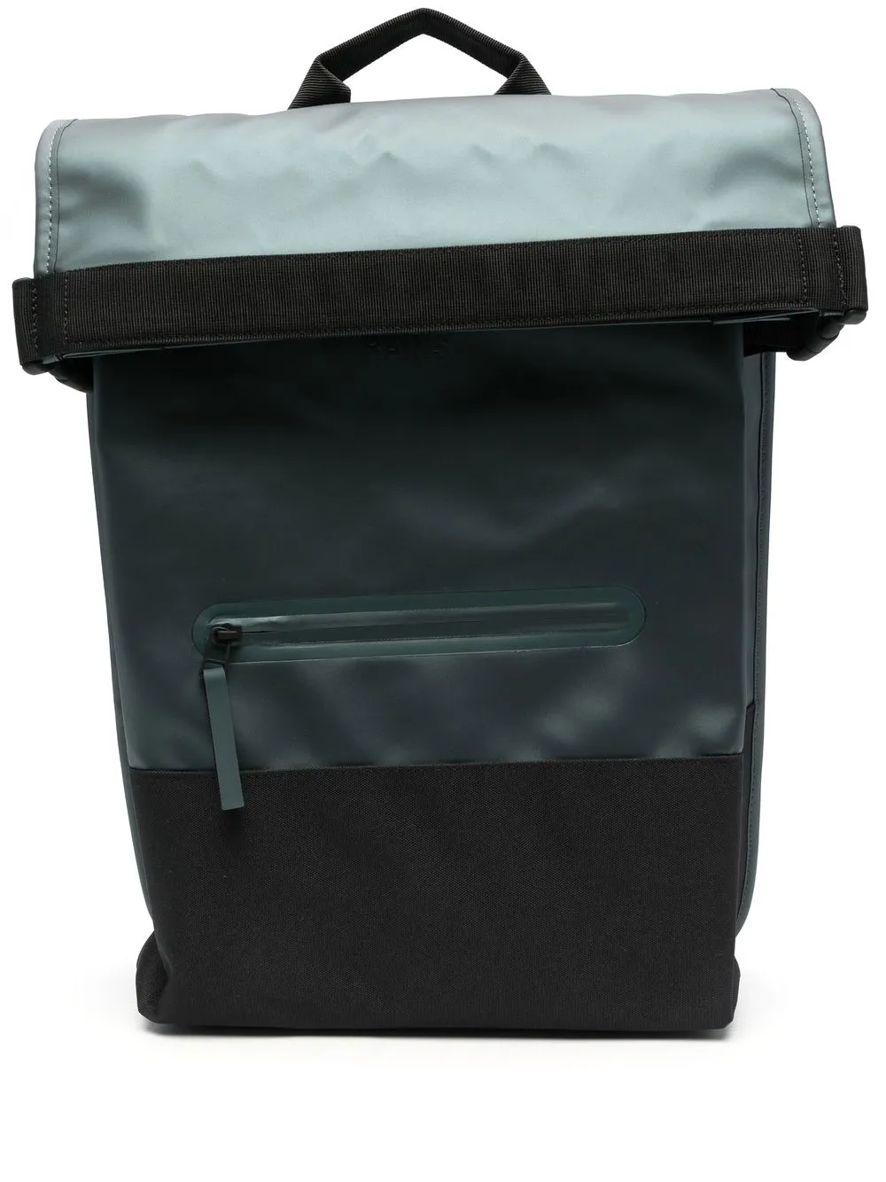 

Rains panelled metallic backpack - Green