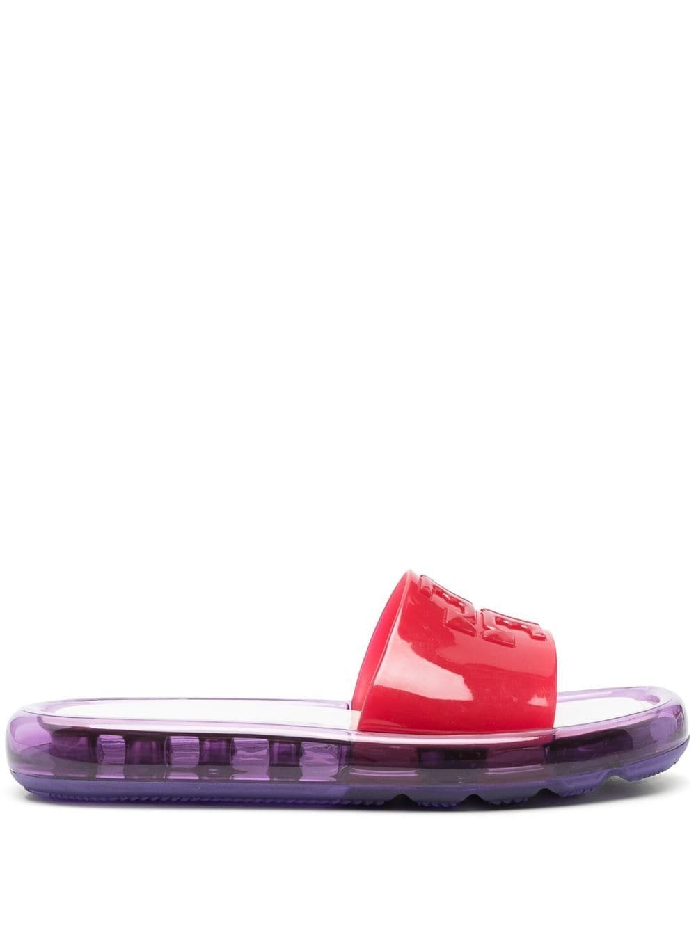 Shop Tory Burch Bubble Jelly Sliders In Red
