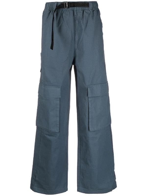 Rhys Cotton Cargo Trousers  Blue  ENZO Jeans