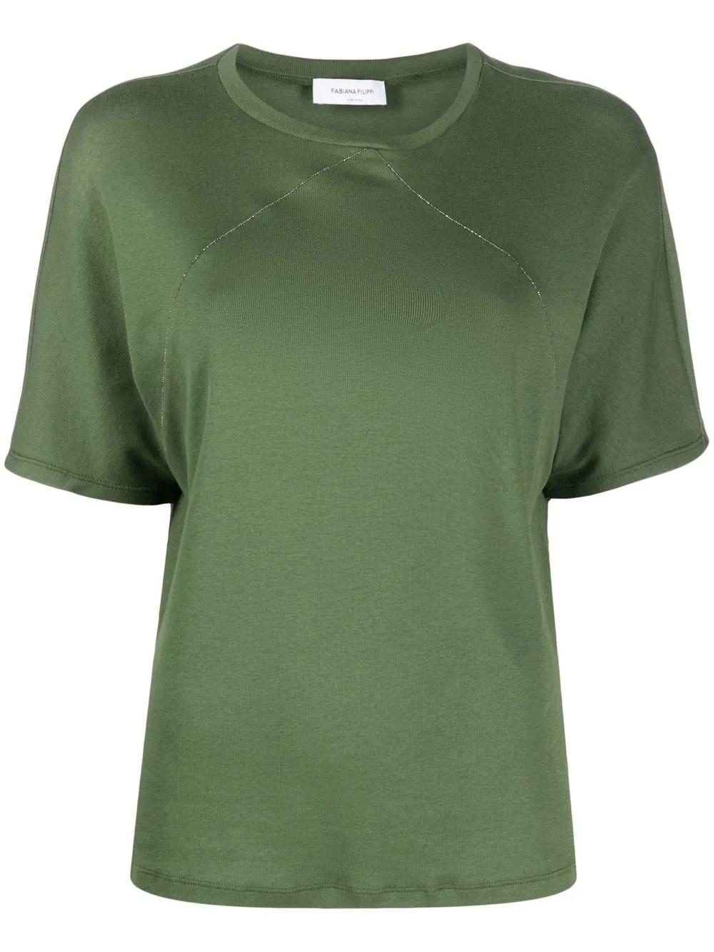 

Fabiana Filippi bead-embellished short-sleeve T-shirt - Green