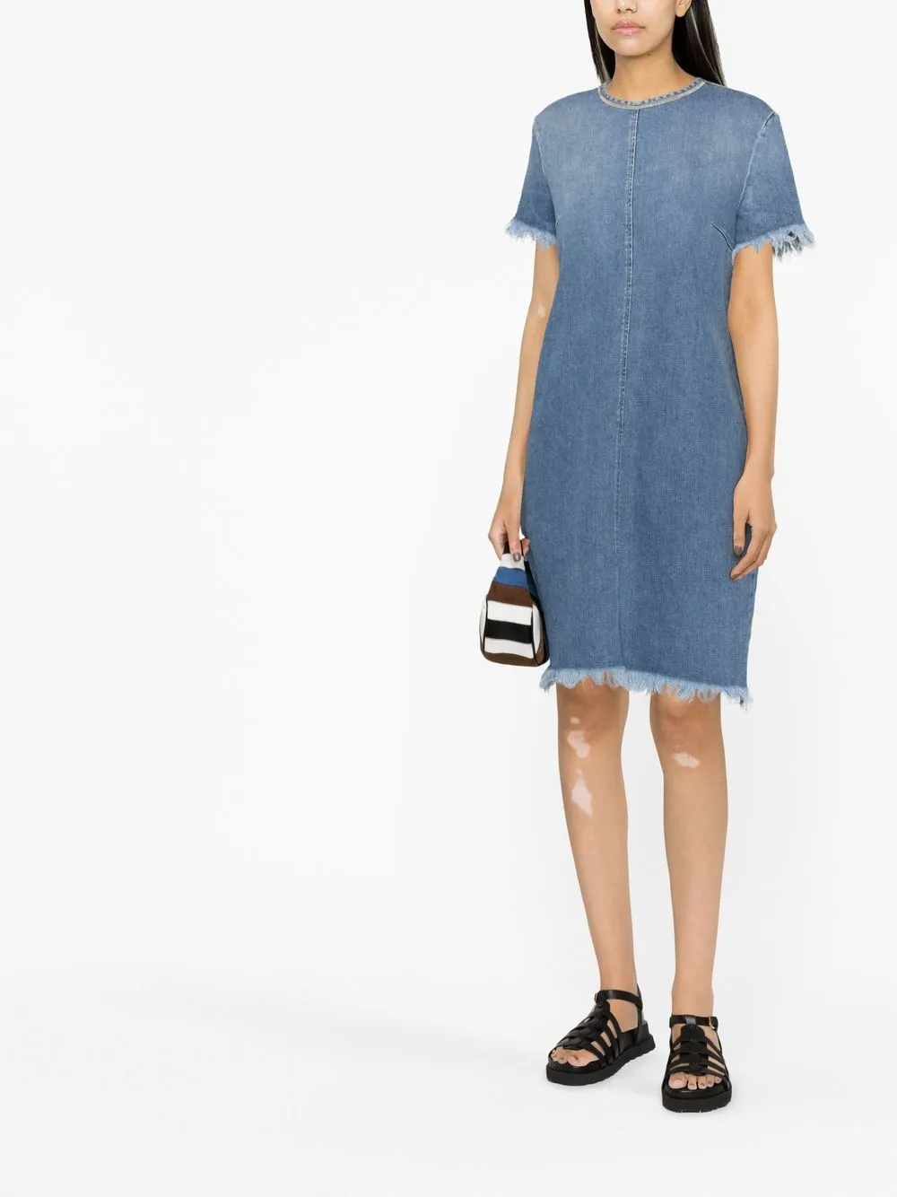 Fabiana Filippi Denim jurk - Blauw