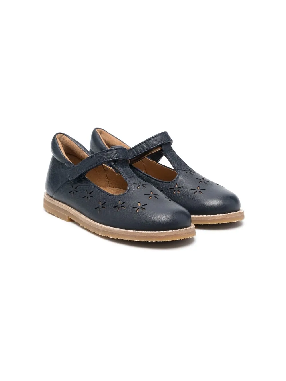 Camper Kids' Savina Cut-out Detail Ballerinas In Blue