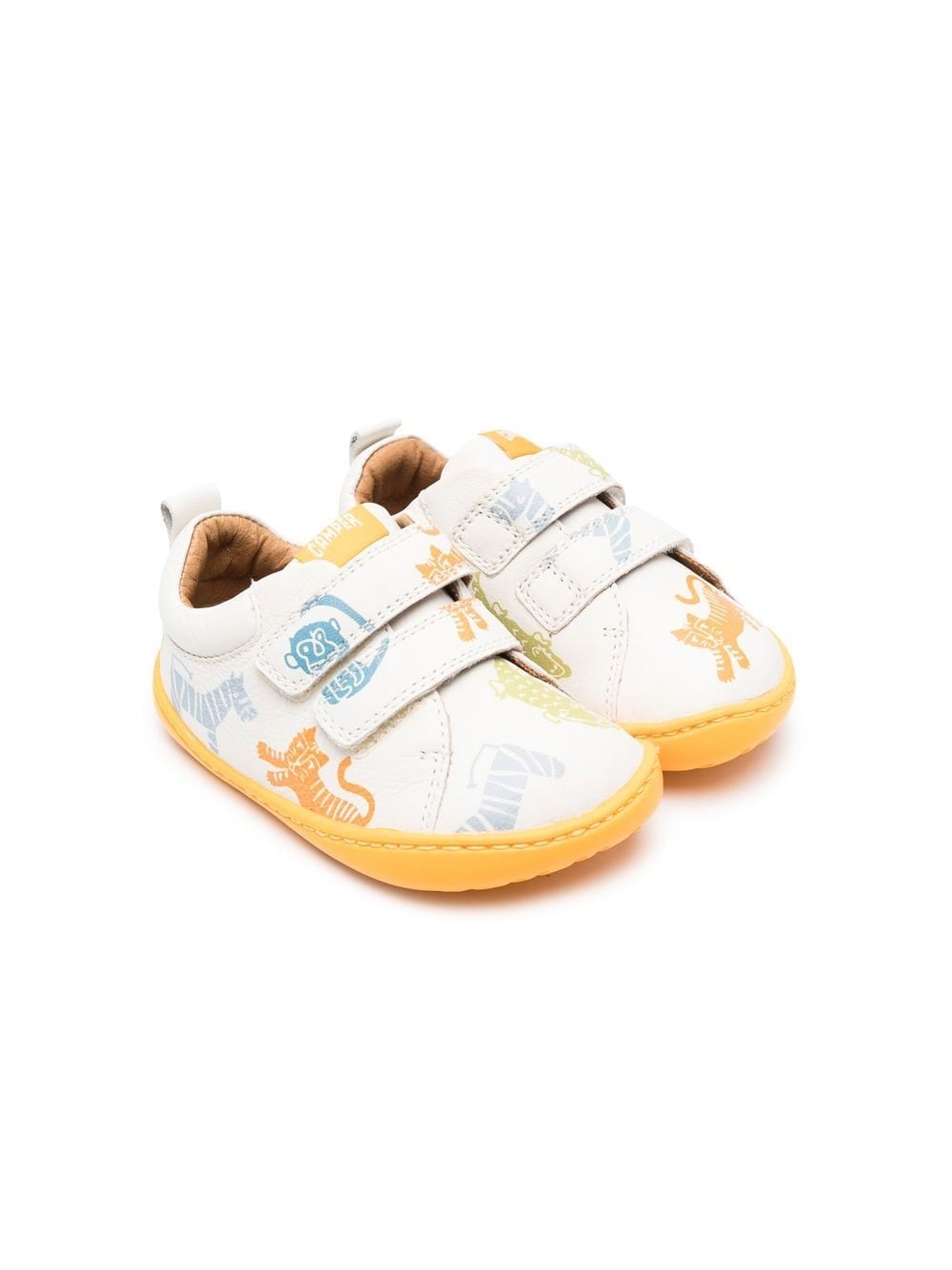 Camper Babies' Touch-strap Sneakers In White