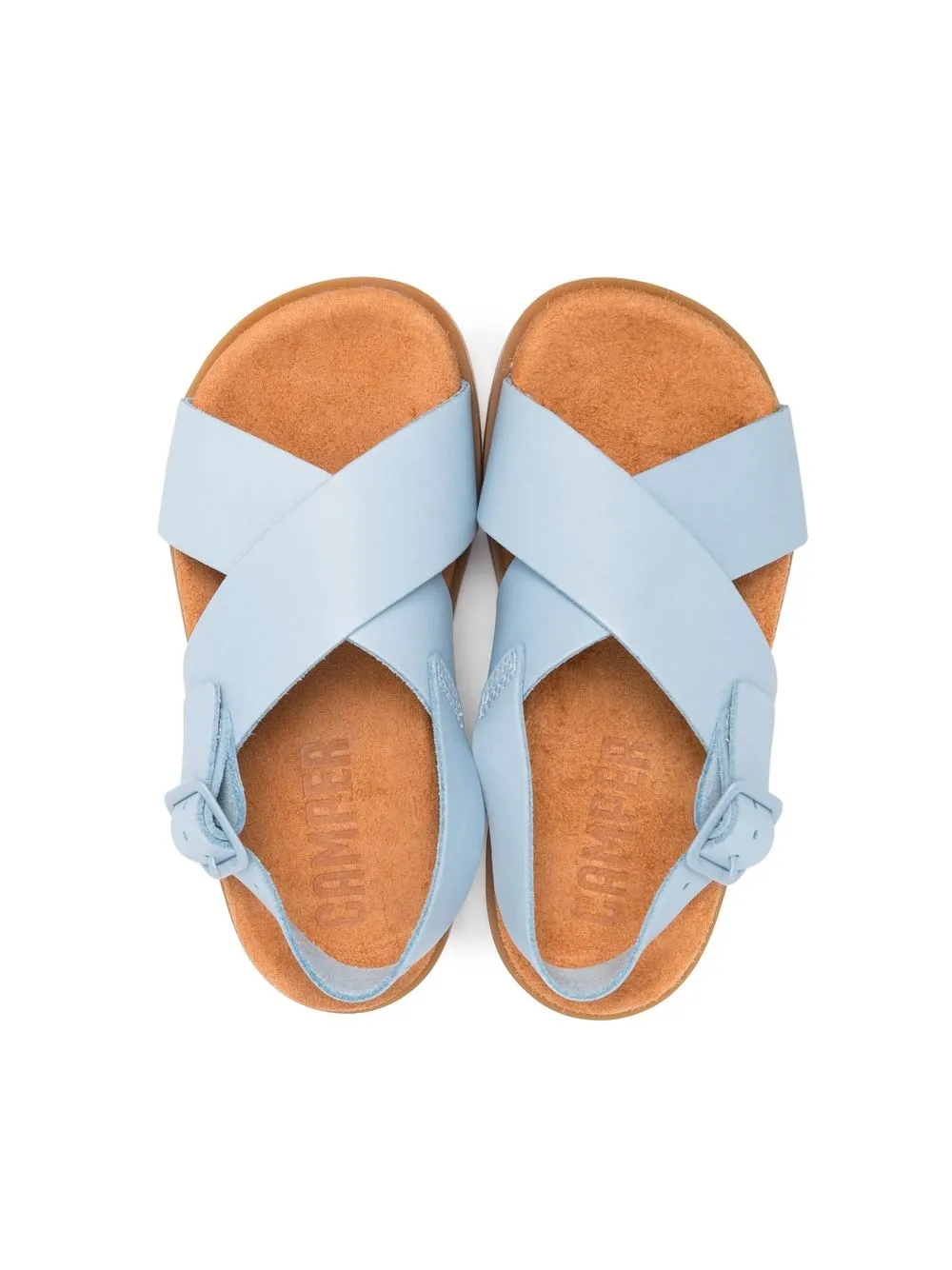Camper Brutus Leather Sandals In Blue