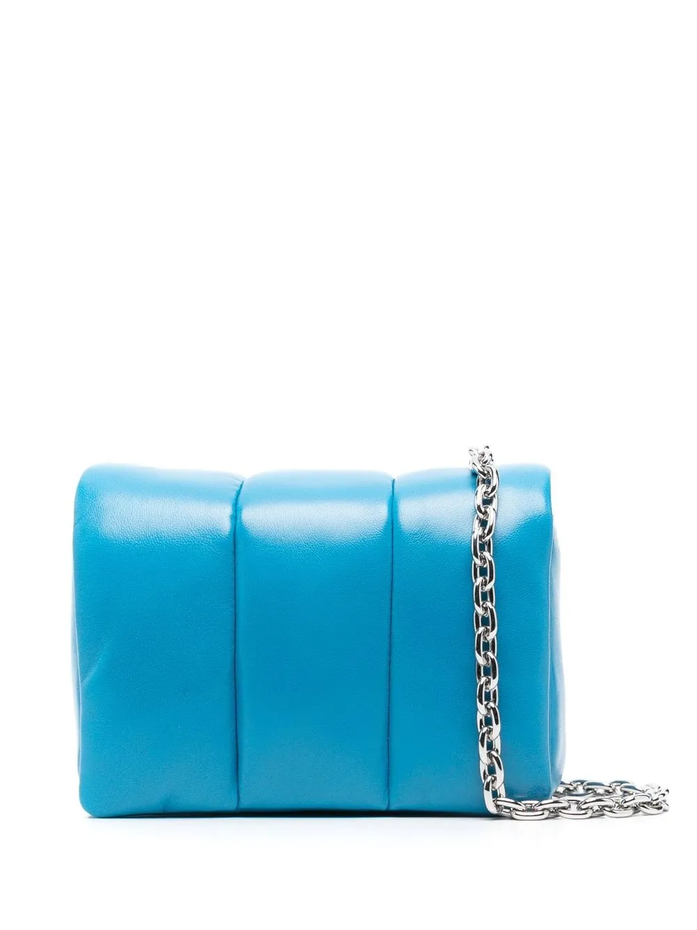 

STAND STUDIO Ery quilted leather clutch bag - Blue