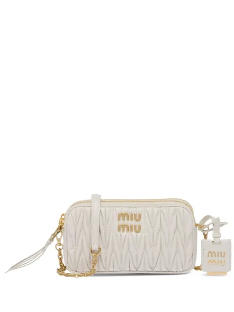 Miu Miu Matelassé nappa leather mini-bag