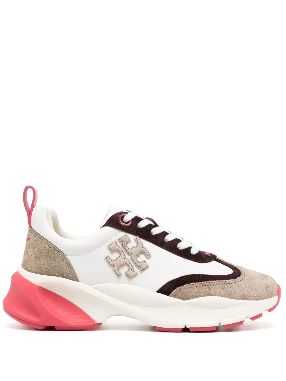 

Tory Burch Good Luck panelled sneakers - Brown