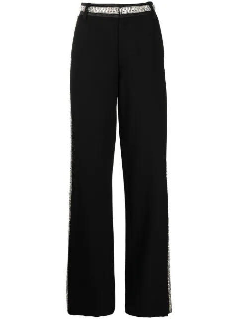 Retrofete pantalones Jessa con detalles de cristal