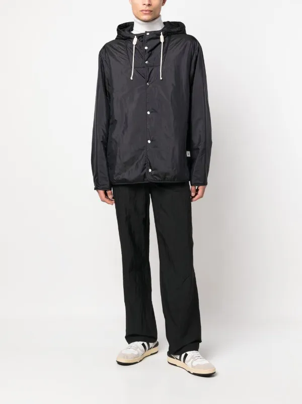 【送料&関税込】Jil Sander Blend Silk Zip-up Hooded Jacket Jil Sander Hooded silk-blend Lightweight Jacket | Blue