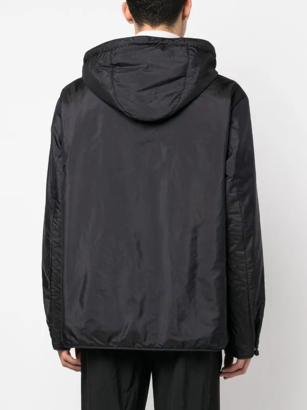 【送料&関税込】Jil Sander Blend Silk Zip-up Hooded Jacket silk-and-nylon-canvas-down-